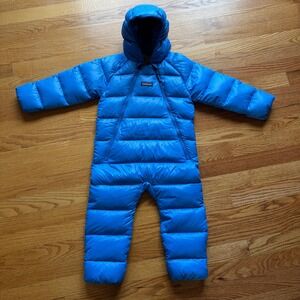 Patagonia Infant Hi-Loft Down Sweater Bunting Vessel Blue 18-24M 60103